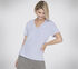 GO DRI SERENE V-Neck Tee, PURPLE / PERIWINKLE, swatch