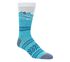 1 Pack Beach Waves Crew Sock, BLUE, swatch