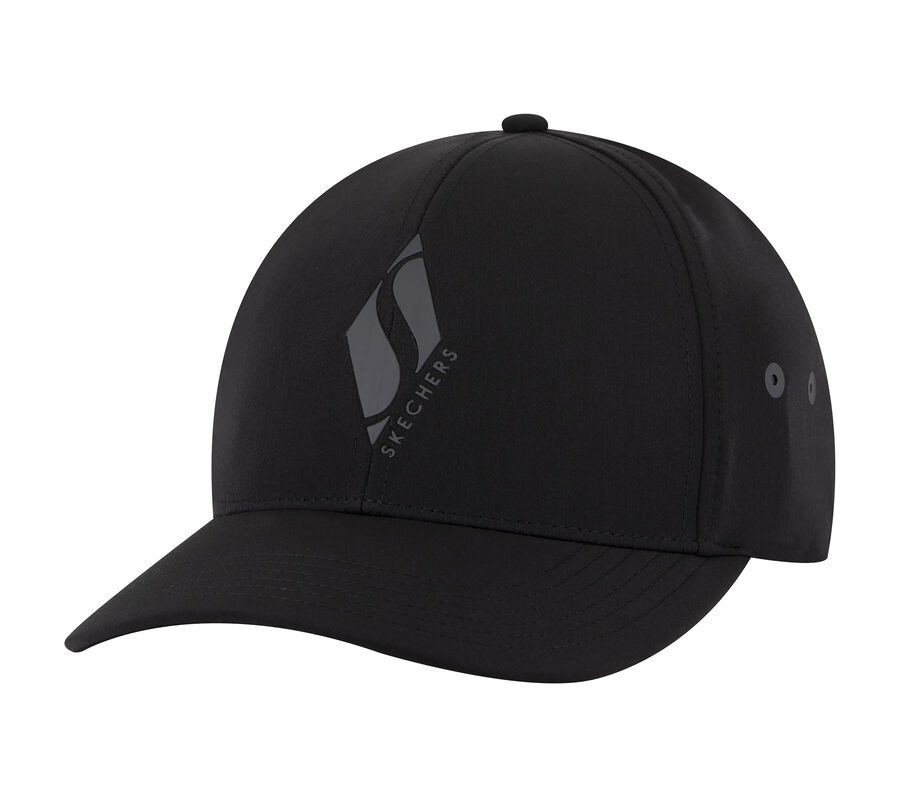 Diamond S Stretch Fit Hat, SCHWARZ, largeimage number 0