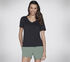 GO DRI Serene V-Neck Top, SCHWARZ, swatch