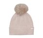 Metallic Ribbed Beanie Hat, ROSA, large image number 0