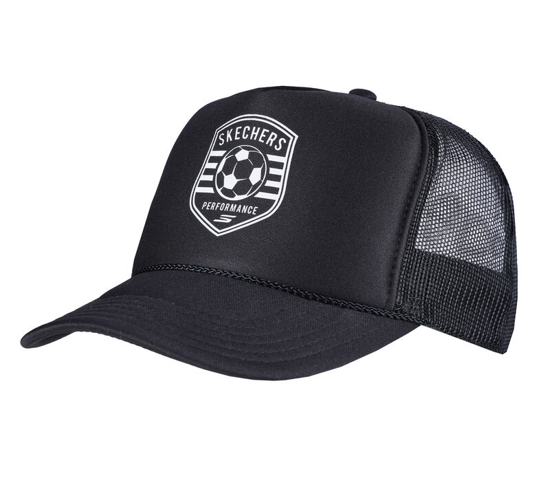 Performance Trucker Hat, BLACK, largeimage number 0