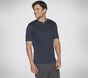 GOKNIT Pique Short Sleeve Henley, NAVY, large image number 0