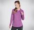 Skechers GOwalk Harmony Stripe Hoodie, VIOLETT / HOT ROSA, swatch