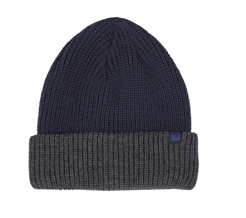 Two-toned Rib Beanie, MARINE, largeimage number 0