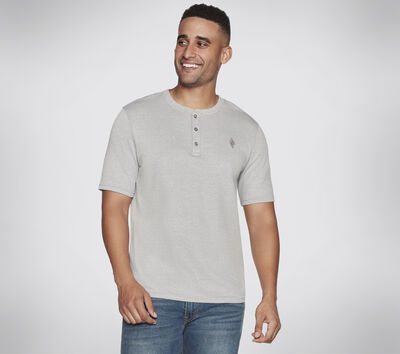 GOKNIT Pique Short Sleeve Henley