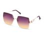 Oversized Rimless Square Sunglasses, ROSEGOLD, large image number 0