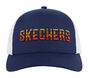 Skechers Textured Logo Trucker Hat, GRAU / BLAU, large image number 2