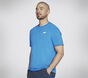 Skechers Pickleball Tee, BLAU / GRÜN, large image number 2