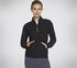 GO LUXE Rib 1/4 Zip, SCHWARZ, swatch