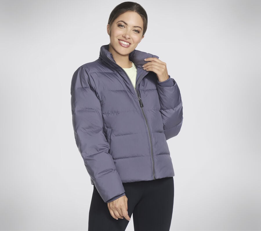 GO SHIELD Jacket, VIOLETT / GRAU, largeimage number 0