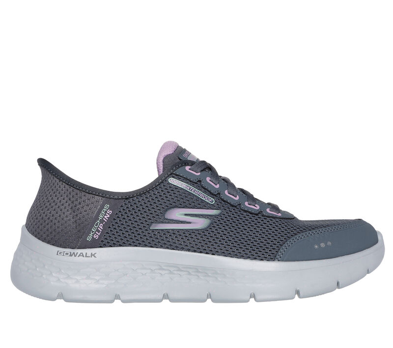 Skechers Slip-ins: GO WALK Flex - Clear Creek, GRAU / VIOLETT, largeimage number 0