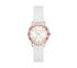 Scalloped Bezel White Watch, WEISS, swatch