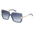 Oversized Square Sunglasses, BLUE / GOLD, swatch