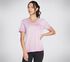 Diamond Wash Hatha V-Neck Pocket Tee, VIOLETT / HOT ROSA, swatch