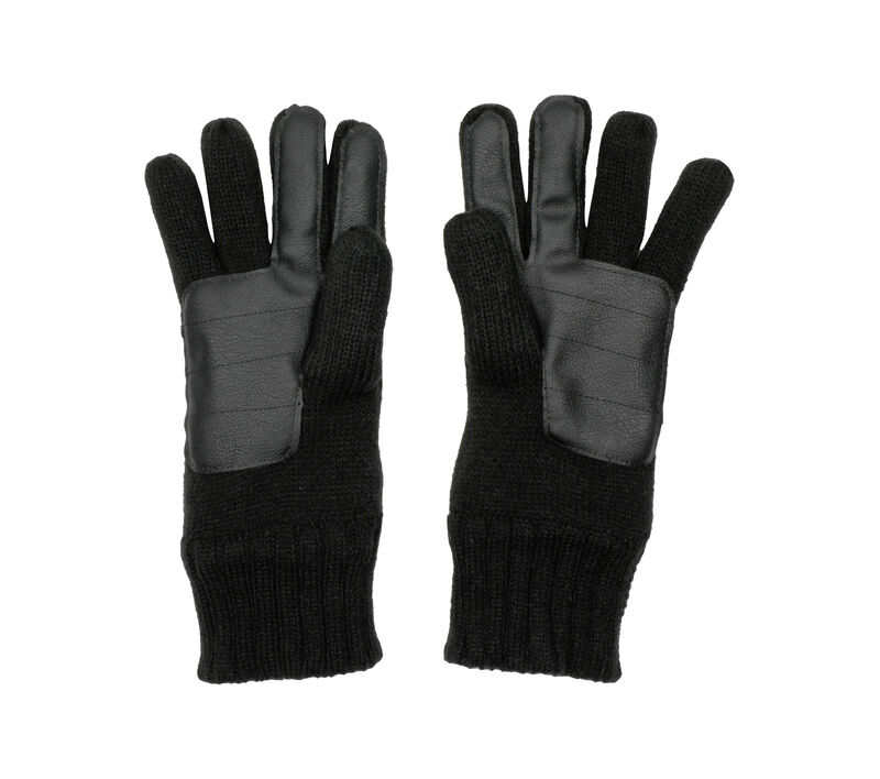 Contrast Knit Gloves - 1 Pair, SCHWARZ, largeimage number 0