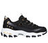 Skechers D'Lites, BLACK / GOLD, swatch