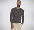 GO KNIT Waffle Henley, SCHWARZ / GRAU, swatch