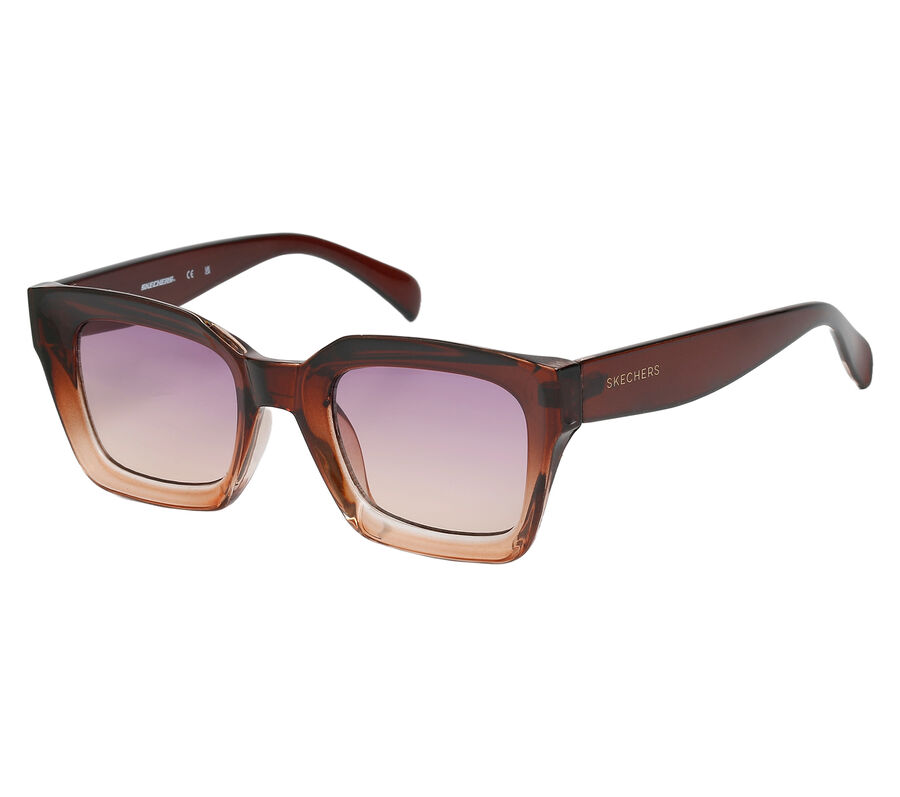 Rectangle Sunglasses, BROWN / MULTI, largeimage number 0