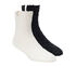 GO LOUNGE Furry Crew Socks - 2 Pack, WEISS / SCHWARZ, swatch