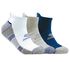 3 Pack Half Terry Low Cut Socks, WEISS, swatch