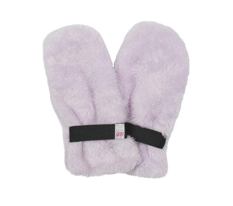 Faux Fur Mittens - 1 Pack, VIOLETT, largeimage number 0