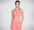 Skechers GO WALK Zip Front Bra, CORAL, swatch