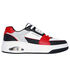 Uno Court - Low-Post, WHITE / RED / BLACK, swatch