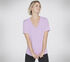 GO DRI SERENE V-Neck Tee, LAVENDER / LIGHT PINK, swatch