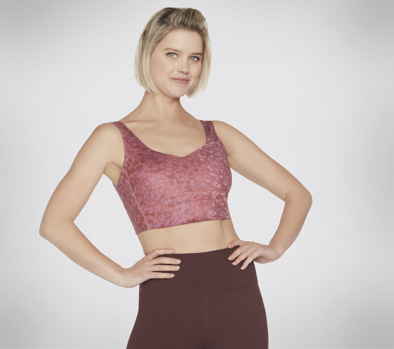 GOSCULPT Leopard Longline Bra, MAUVE / PURPLE, largeimage number 0