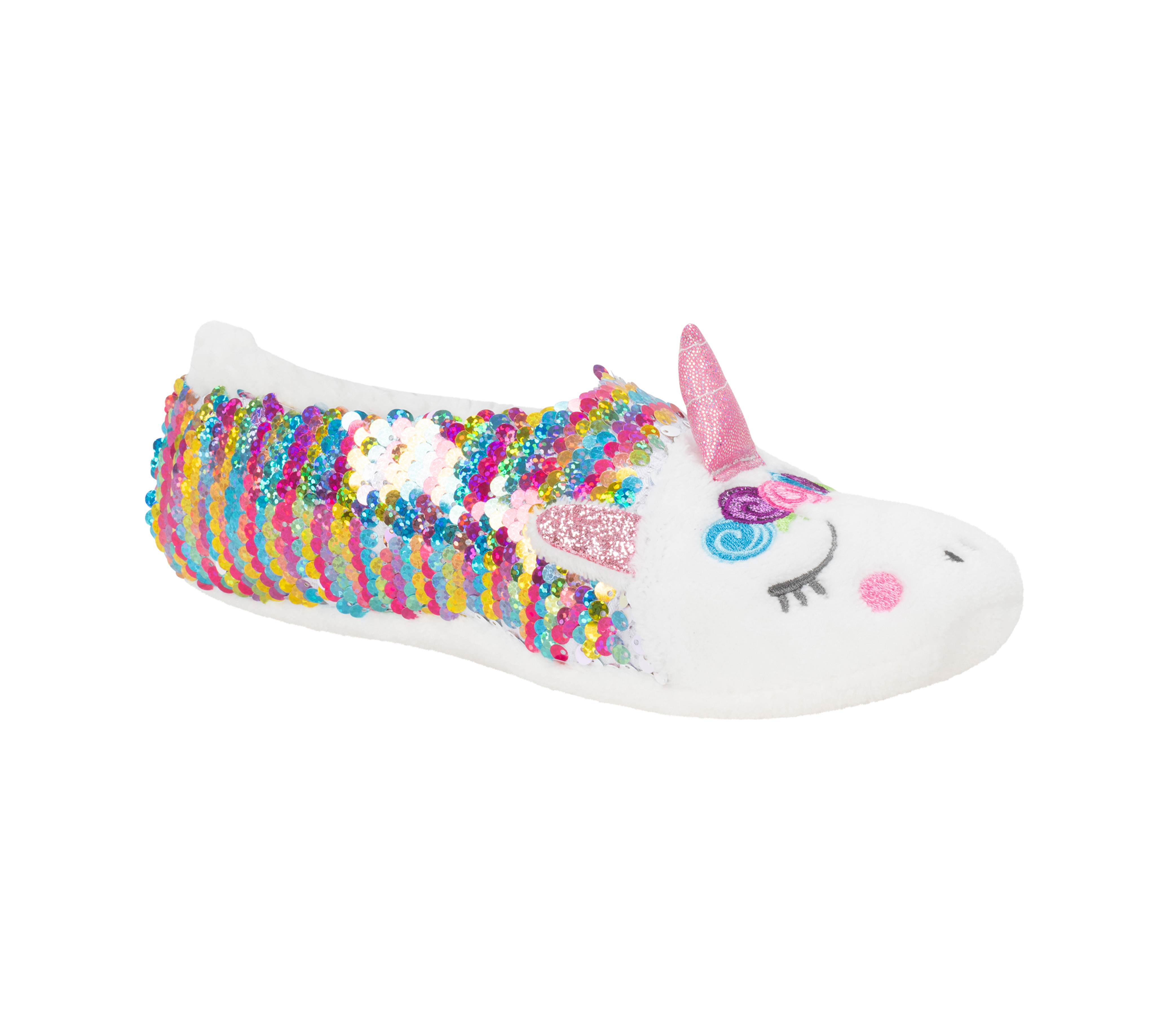 Unicorn discount sequin slippers